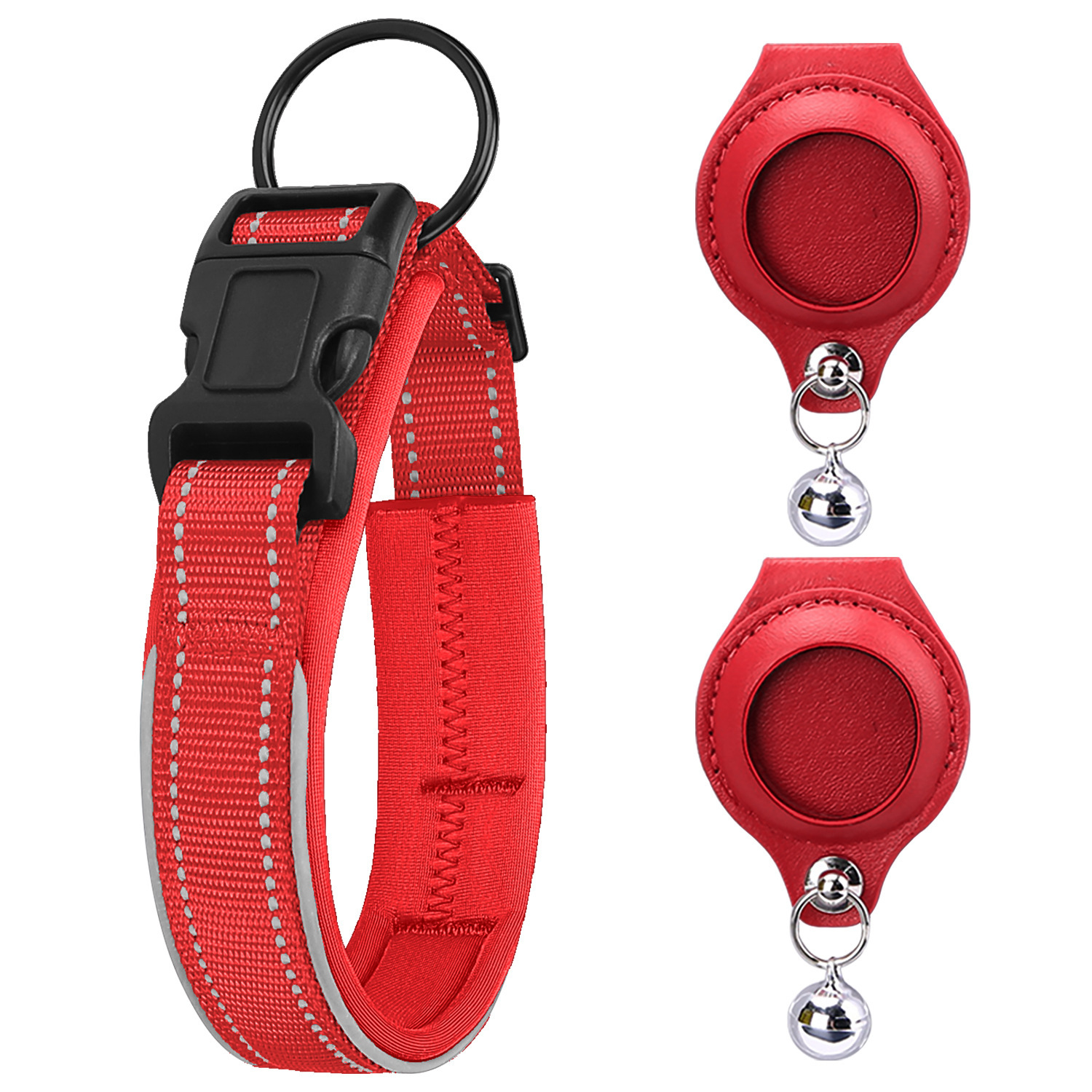 Premium AirTag Dog Collar – Protective Leather GPS Tracking Collar - Image 4