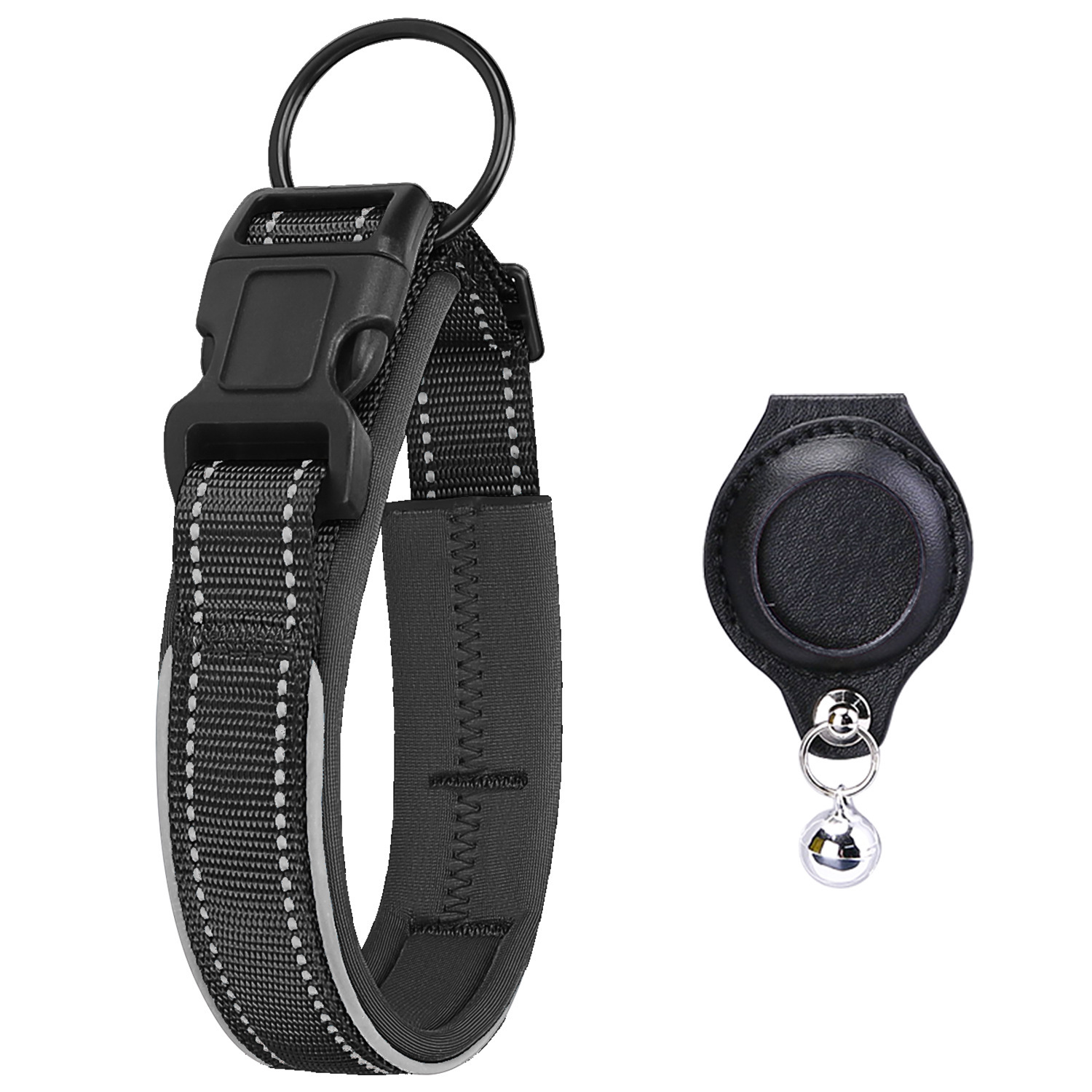 Premium AirTag Dog Collar – Protective Leather GPS Tracking Collar - Image 6