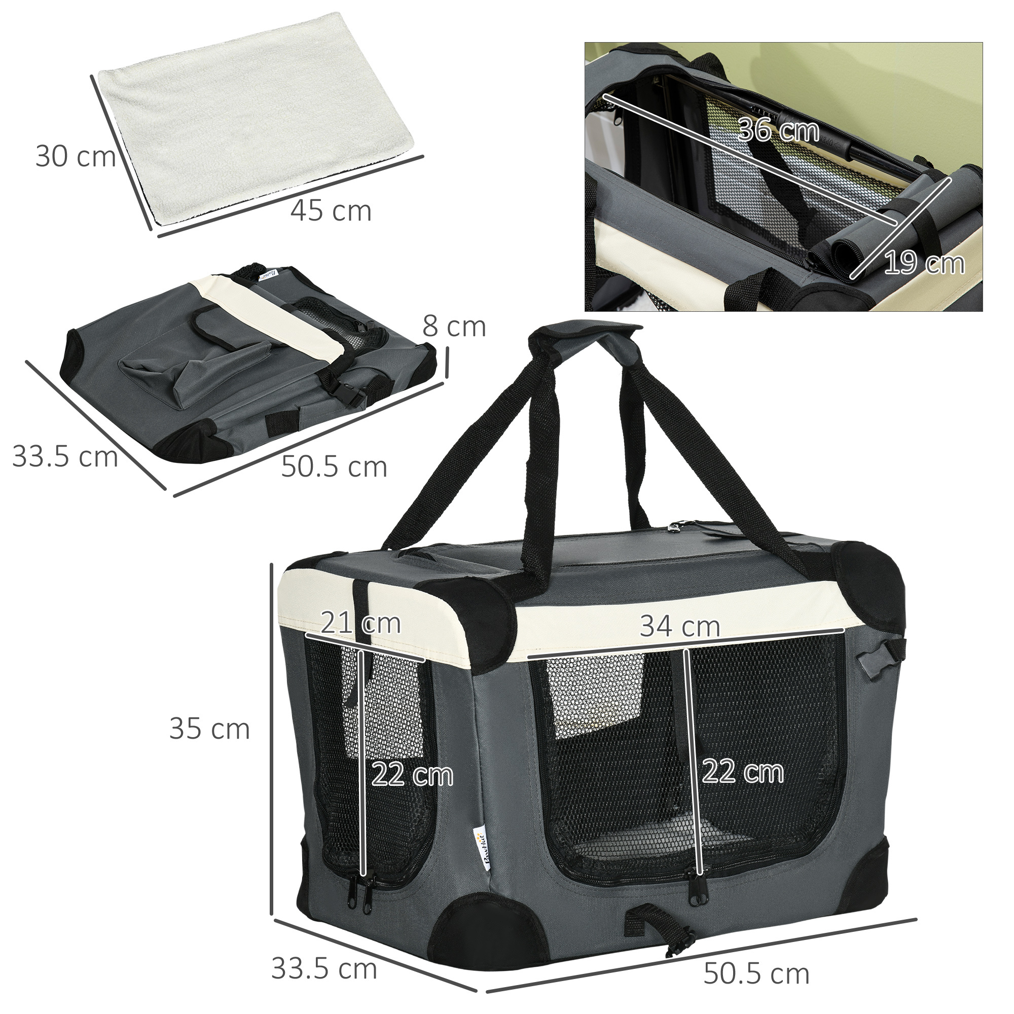Foldable Soft Pet Carrier for Cats & Small Dogs - Image 3