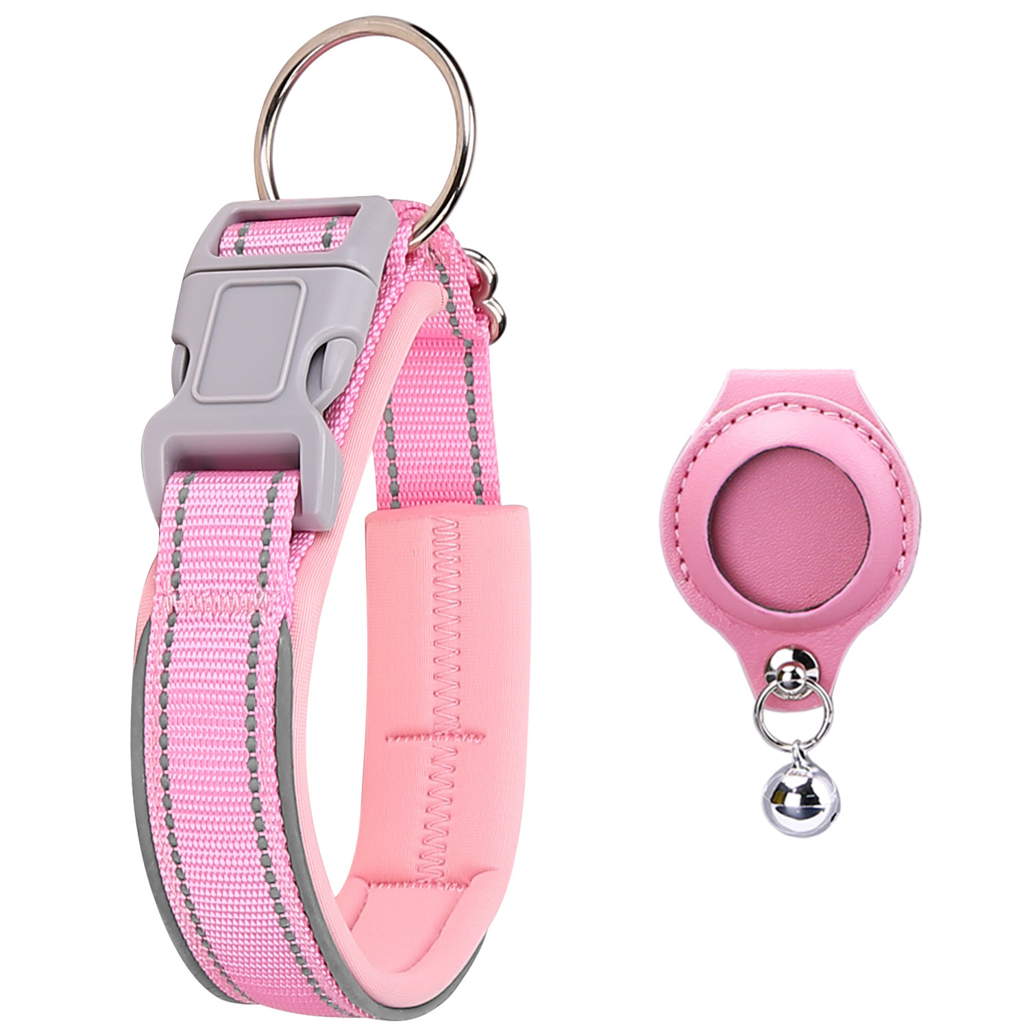 Premium AirTag Dog Collar – Protective Leather GPS Tracking Collar - Image 8
