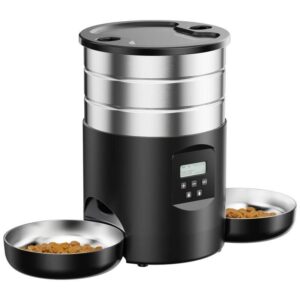Smart Automatic Dual Pet Feeder with Timer